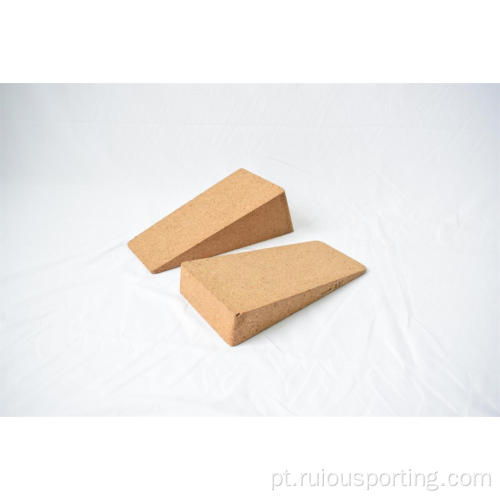 Flexibilidade sem deslizamento Cork Yoga Blocks Pilates Brick